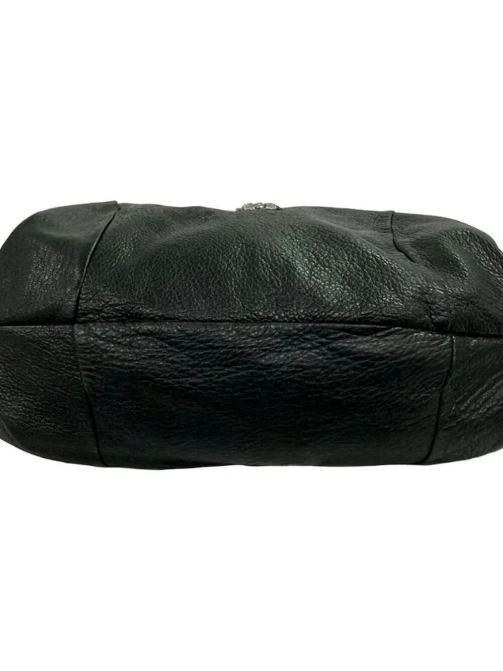 MICHELANGELO Black Leather Tote Bag